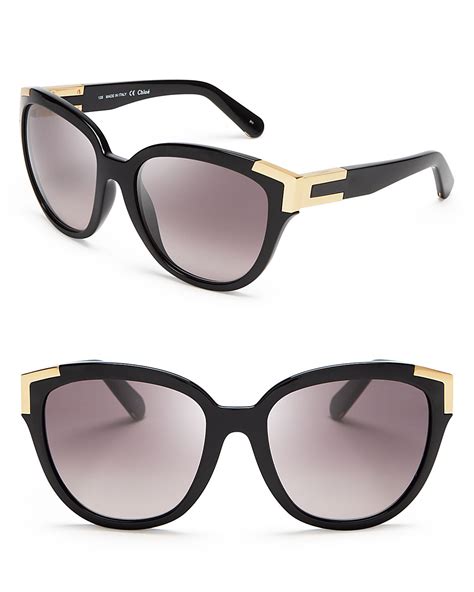 chloe sunglasses oversized|chloe 60mm cat eye sunglasses.